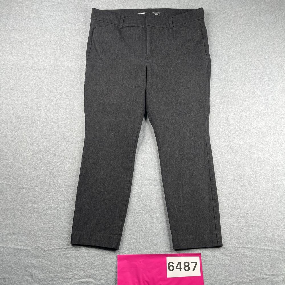 Old Navy Pixie Skinny High Rise Pants Womens Size 14 Gray Casual